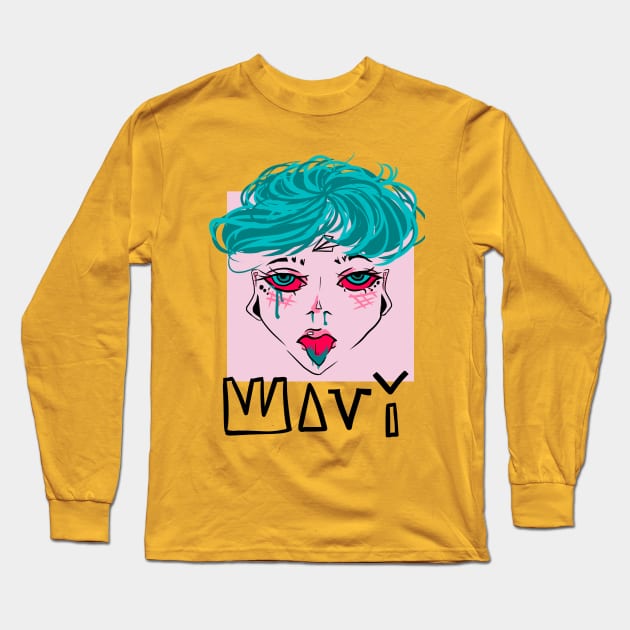 Wavey Long Sleeve T-Shirt by FreshMouthTV